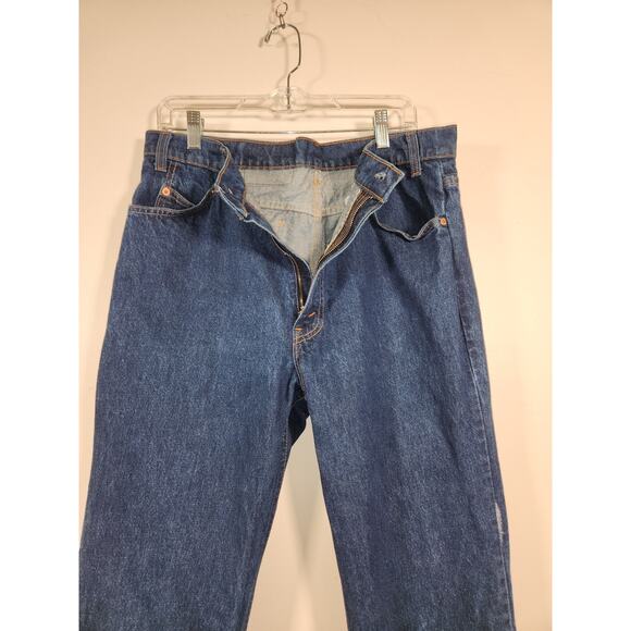 LEVI STRAUSS Vtg USA Orange Tab 509 Jeans Mens Tag 36 x 33 Fits 34 x 33 Straight - Picture 4 of 12